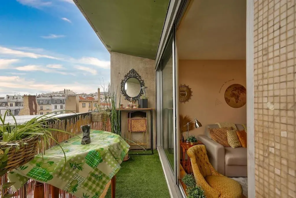 Cosy Avec Terrasse Vue Sur Le Sacre-coeur 아파트 *